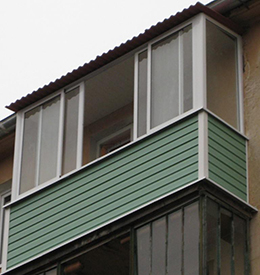 балкон хрущевки с крышей
